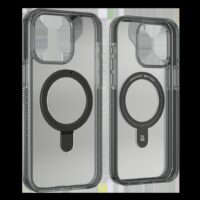 ZAGG รุ่น Santa Cruz Snap with Ring Stand - เคส iPhone 15 Pro Max - สี Clear/Black