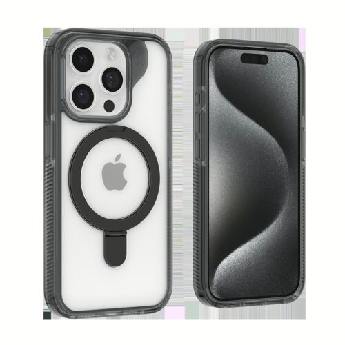 ZAGG รุ่น Santa Cruz Snap with Ring Stand - เคส iPhone 15 Pro Max  - สี Clear/Black - Image 5