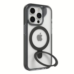 ZAGG รุ่น Santa Cruz Snap with Ring Stand - เคส iPhone 15 Pro Max - สี Clear/Black