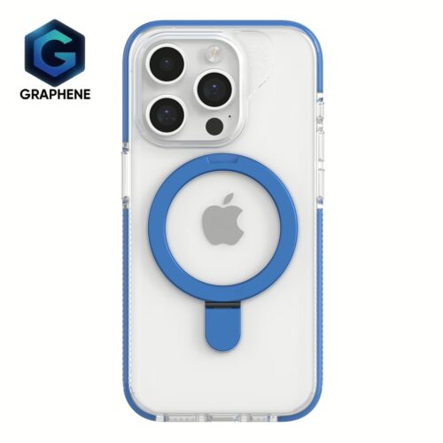 ZAGG รุ่น Santa Cruz Snap with Ring Stand - เคส iPhone 15 Pro Max  - สี Clear/Blue