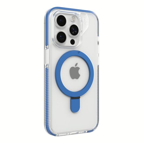 ZAGG รุ่น Santa Cruz Snap with Ring Stand - เคส iPhone 15 Pro Max  - สี Clear/Blue - Image 2