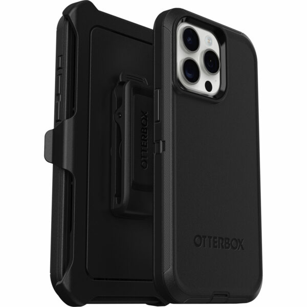 OtterBox รุ่น Defender - เคส iPhone 15 Pro Max - สี Black