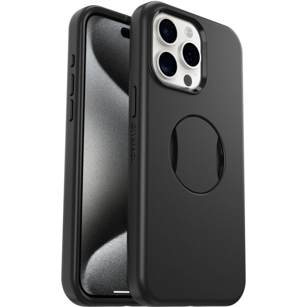 OtterBox รุ่น Ottergrip Symmetry - เคส iPhone 15 Pro Max - สี Black