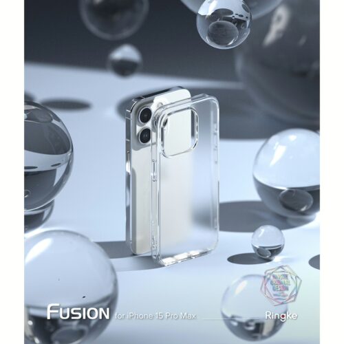 Ringke รุ่น Fusion - เคส iPhone 15 Pro Max - สี Matte Clear - Image 5