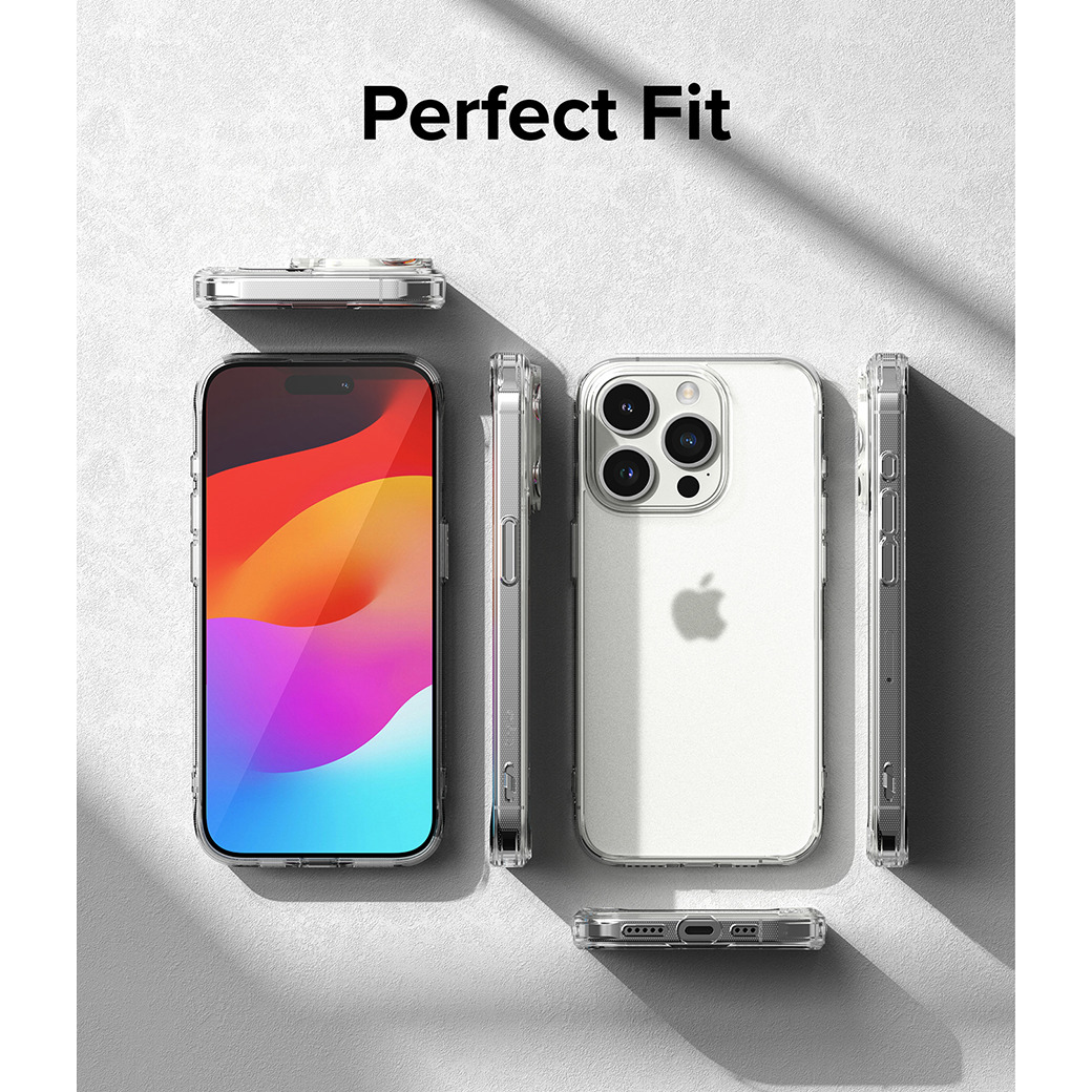 Ringke รุ่น Fusion - เคส iPhone 15 Pro - สี Matte Clear