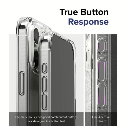 Ringke รุ่น Fusion - เคส iPhone 15 Pro Max - สี Matte Clear - Image 14