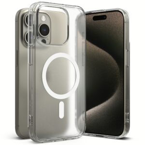 Ringke รุ่น Fusion Magnetic - เคส iPhone 15 Pro Max - สี Matte Clear