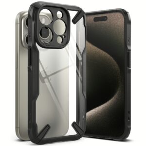 Ringke รุ่น Fusion X - เคส iPhone 15 Pro Max - สี Black