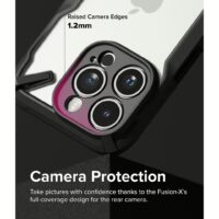 Ringke รุ่น Fusion X - เคส iPhone 15 Pro Max - สี Black