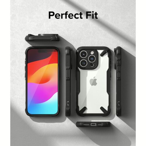 Ringke รุ่น Fusion X - เคส iPhone 15 Pro Max - สี Black - Image 10