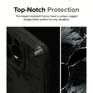 Ringke รุ่น Fusion X - เคส iPhone 15 Pro Max - สี Camo Black