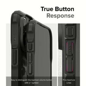 Ringke รุ่น Fusion X - เคส iPhone 15 Pro Max - สี Camo Black