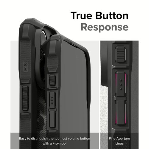 Ringke รุ่น Fusion X - เคส iPhone 15 Pro Max - สี Camo Black - Image 13