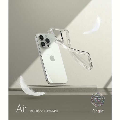 Ringke รุ่น Air - เคส iPhone 15 Pro Max - สี Clear - Image 5