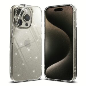 Ringke รุ่น Air - เคส iPhone 15 Pro Max - สี Glitter Clear