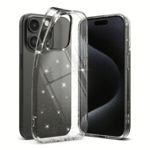 Ringke รุ่น Air - เคส iPhone 15 Pro Max - สี Glitter Clear