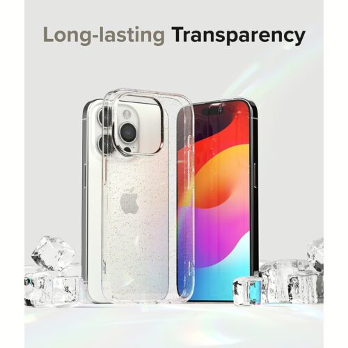 Ringke รุ่น Air - เคส iPhone 15 Pro Max - สี Glitter Clear - Image 6