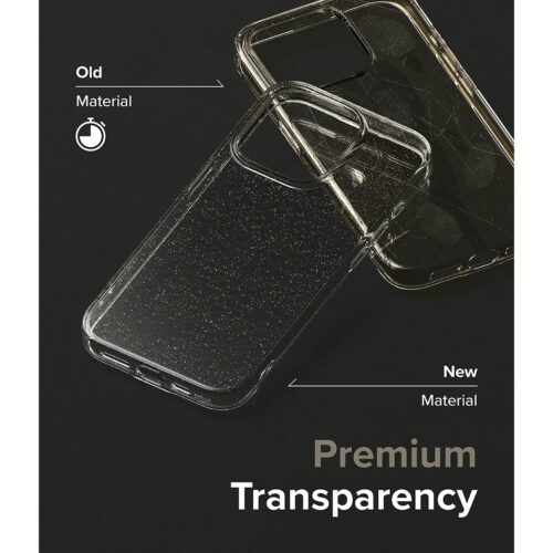 Ringke รุ่น Air - เคส iPhone 15 Pro Max - สี Glitter Clear - Image 8