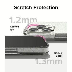 Ringke รุ่น Air - เคส iPhone 15 Pro Max - สี Glitter Clear