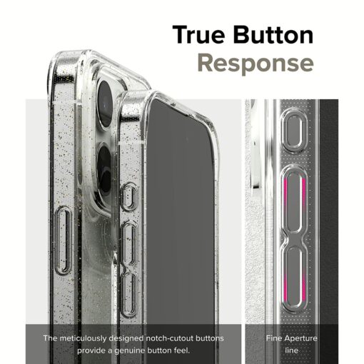 Ringke รุ่น Air - เคส iPhone 15 Pro Max - สี Glitter Clear - Image 15