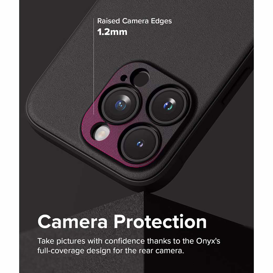 Ringke รุ่น Onyx - เคส iPhone 15 Pro Max - สี Black
