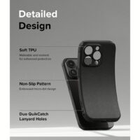 Ringke รุ่น Onyx - เคส iPhone 15 Pro Max - สี Black