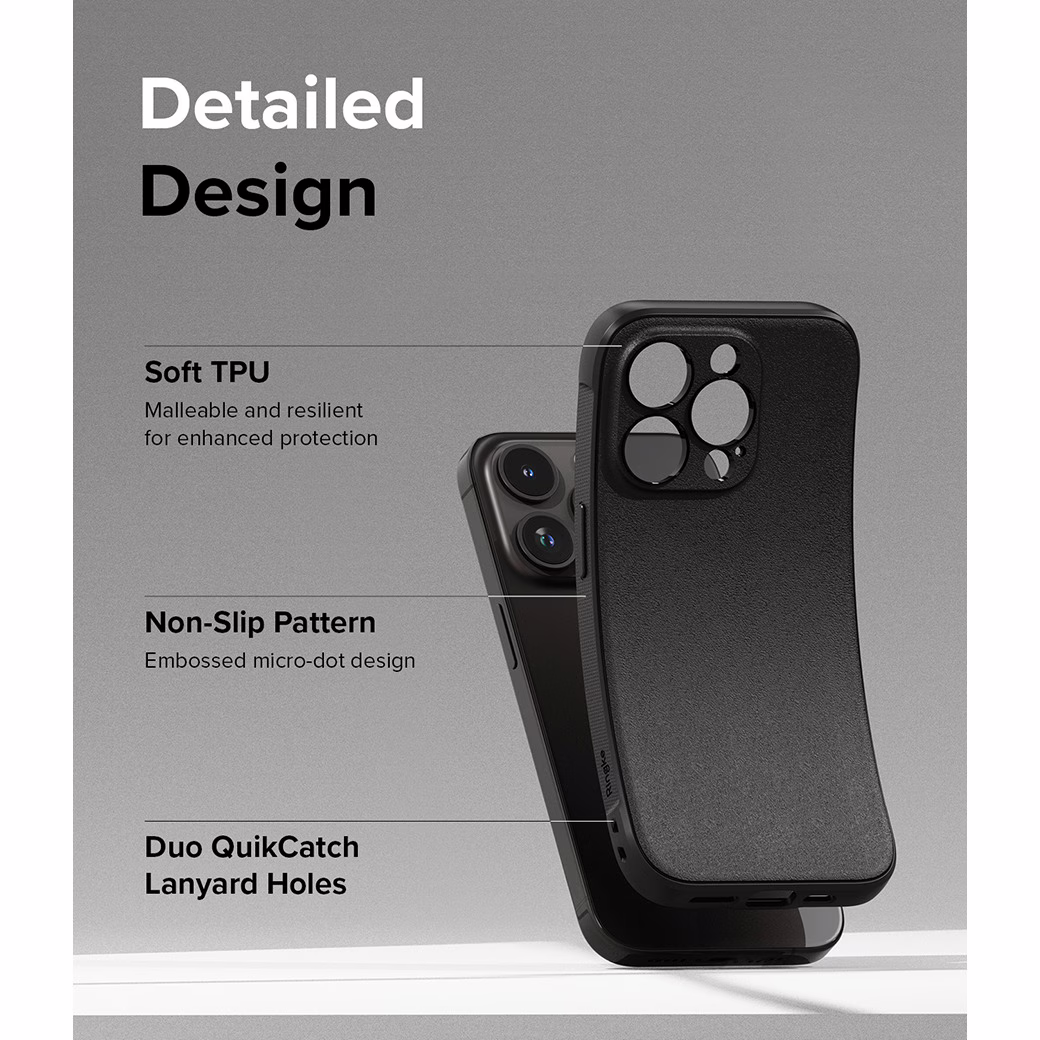 Ringke รุ่น Onyx - เคส iPhone 15 Pro Max - สี Black