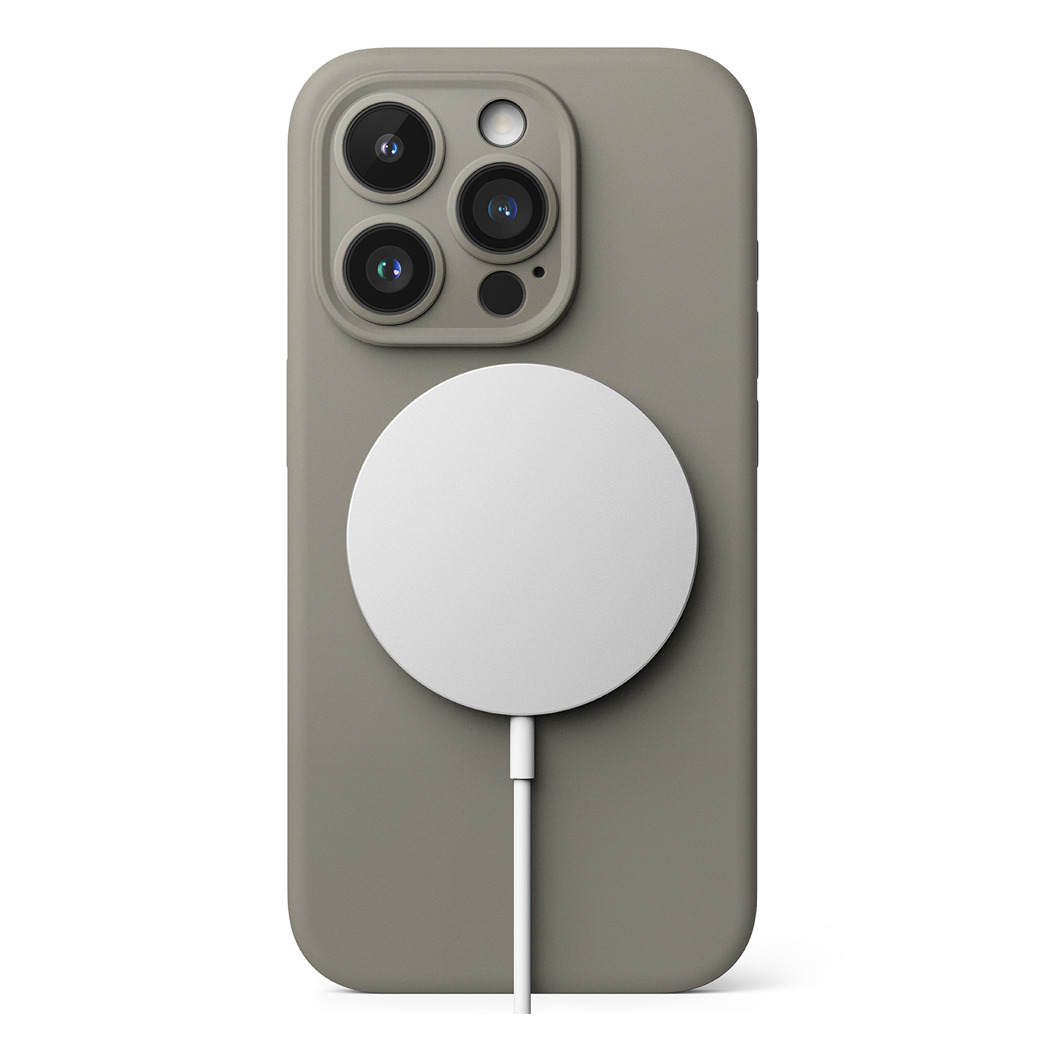 Ringke รุ่น Silicone Magnetic - เคส iPhone 15 Pro - สี Gray