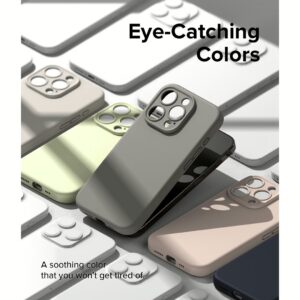 Ringke รุ่น Silicone Magnetic - เคส iPhone 15 Pro Max - สี Gray