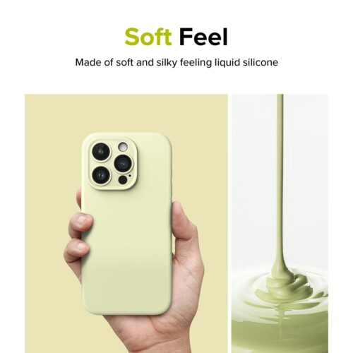 Ringke รุ่น Silicone Magnetic - เคส iPhone 15 Pro Max - สี Sunny Lime - Image 9
