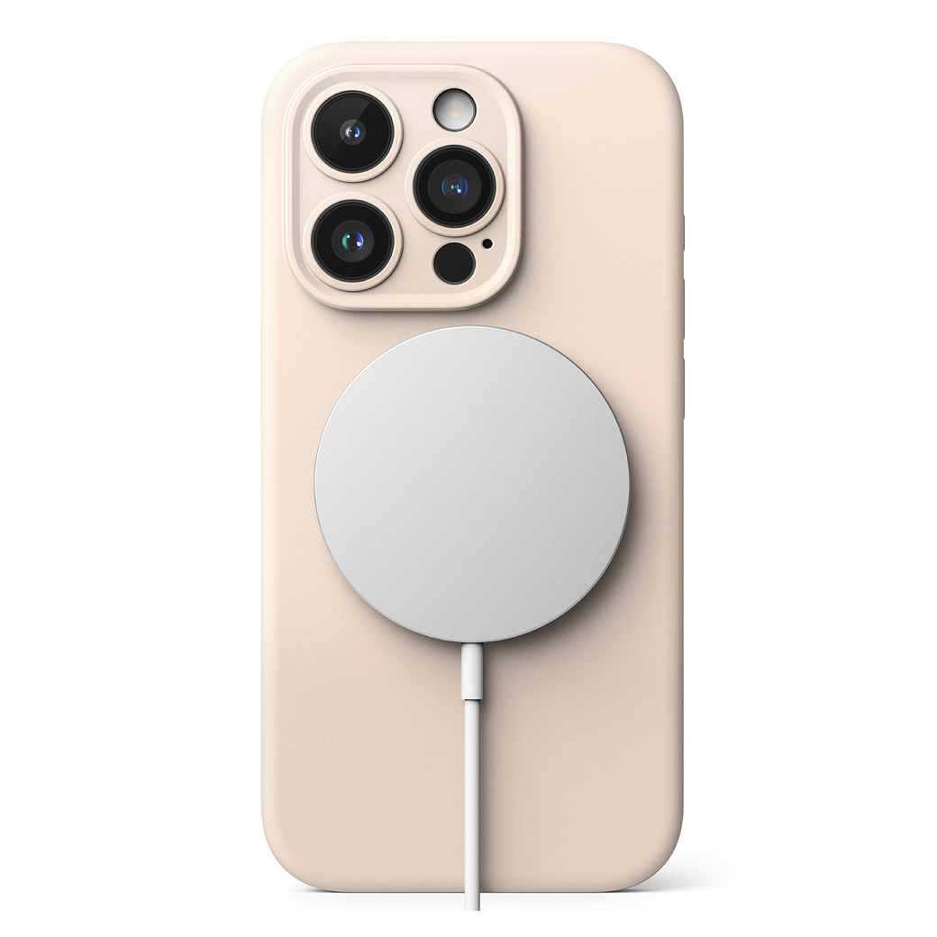 Ringke รุ่น Silicone Magnetic - เคส iPhone 15 Pro Max - สี Pink Sand
