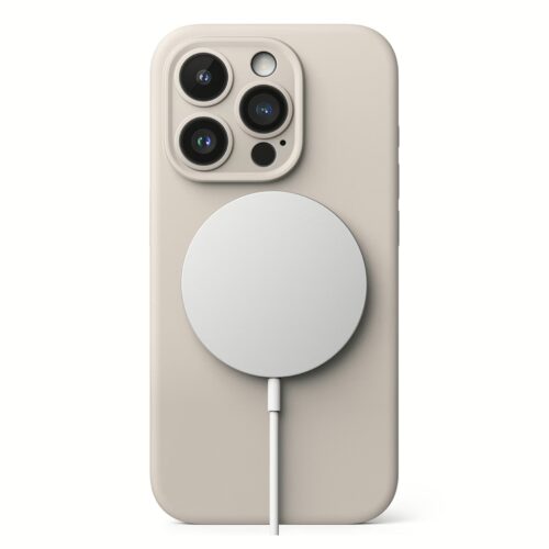 Ringke รุ่น Silicone Magnetic - เคส iPhone 15 Pro Max - สี Stone