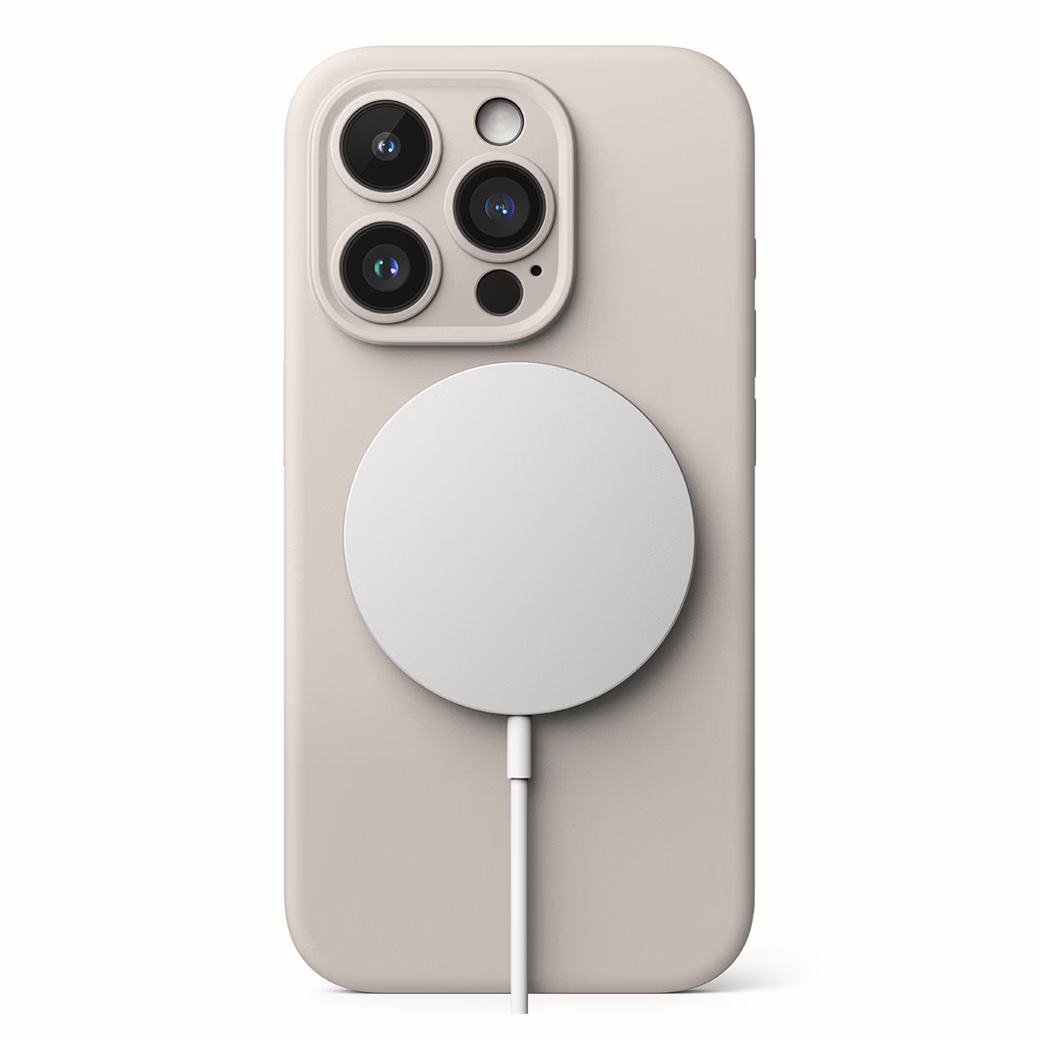 Ringke รุ่น Silicone Magnetic - เคส iPhone 15 Pro Max - สี Stone