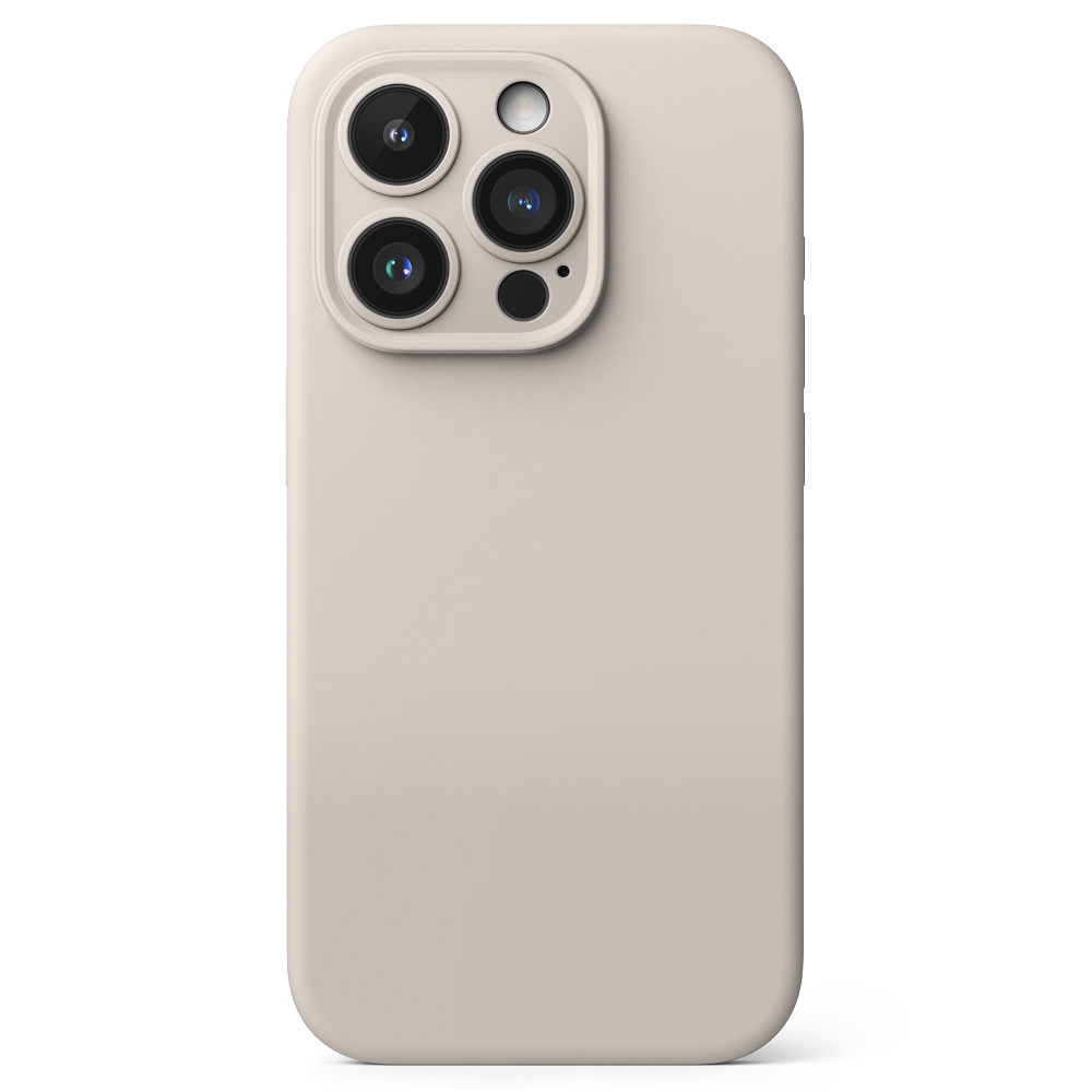 Ringke รุ่น Silicone Magnetic - เคส iPhone 15 Pro Max - สี Stone