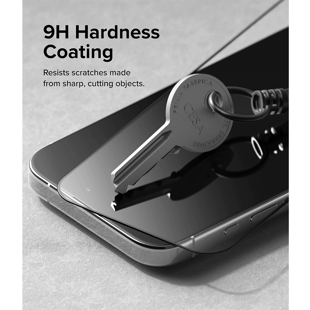 Ringke รุ่น Screen Protector Tempered Glass - ฟิล์มกระจก iPhone 15 Pro