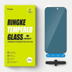 Ringke รุ่น Privacy Tempered Glass - ฟิล์มกระจก iPhone 15 Pro Max