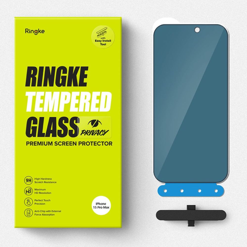 Ringke รุ่น Privacy Tempered Glass - ฟิล์มกระจก iPhone 15 Pro Max