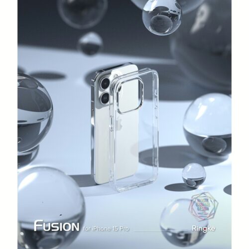 Ringke รุ่น Fusion - เคส iPhone 15 Pro - สี Clear - Image 5
