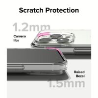 Ringke รุ่น Fusion - เคส iPhone 15 Pro - สี Matte Clear