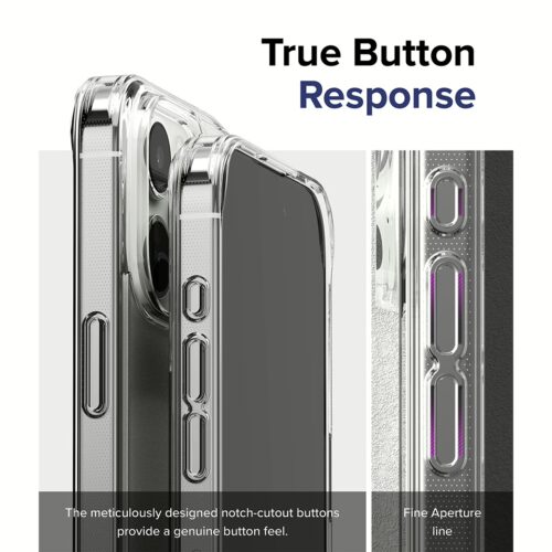 Ringke รุ่น Fusion - เคส iPhone 15 Pro - สี Matte Clear - Image 14
