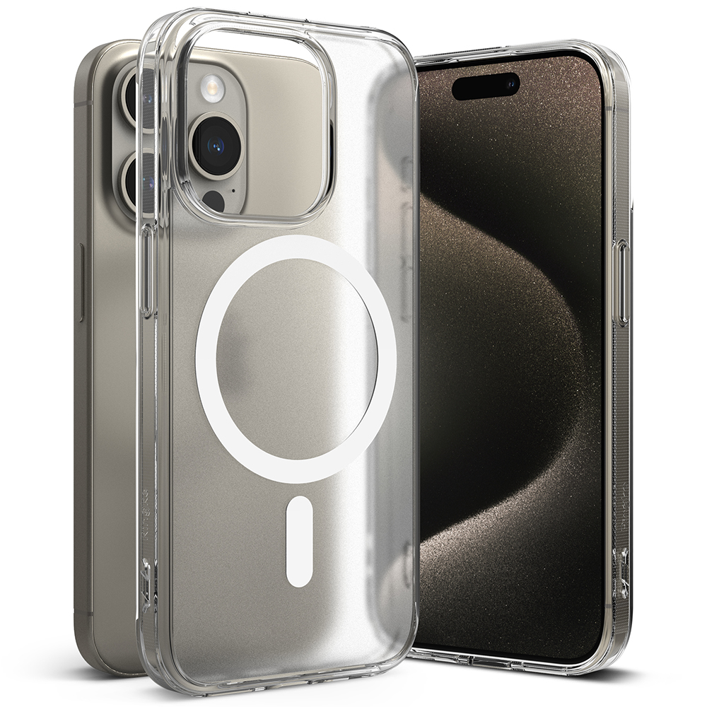 Ringke รุ่น Fusion Magnetic - เคส iPhone 15 Pro - สี Matte Clear
