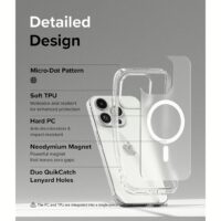 Ringke รุ่น Fusion Magnetic - เคส iPhone 15 Pro - สี Matte Clear