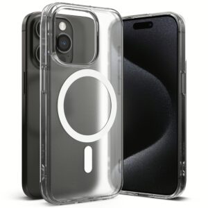 Ringke รุ่น Fusion Magnetic - เคส iPhone 15 Pro - สี Matte Clear