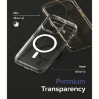 Ringke รุ่น Fusion Magnetic - เคส iPhone 15 Pro - สี Matte Clear