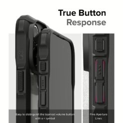 Ringke รุ่น Fusion X - เคส iPhone 15 Pro - สี Black