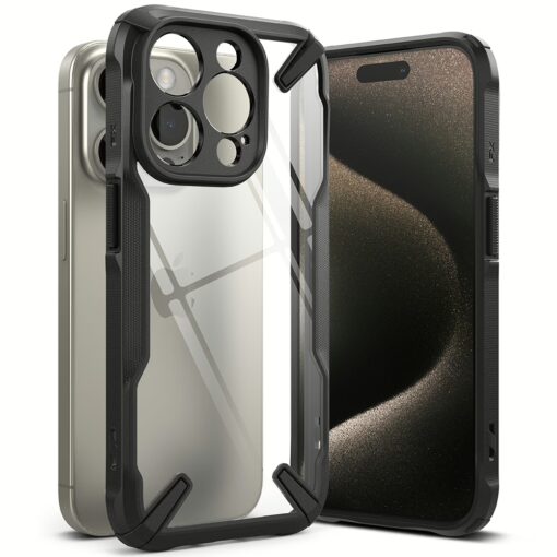 Ringke รุ่น Fusion X - เคส iPhone 15 Pro - สี Black - Image 3
