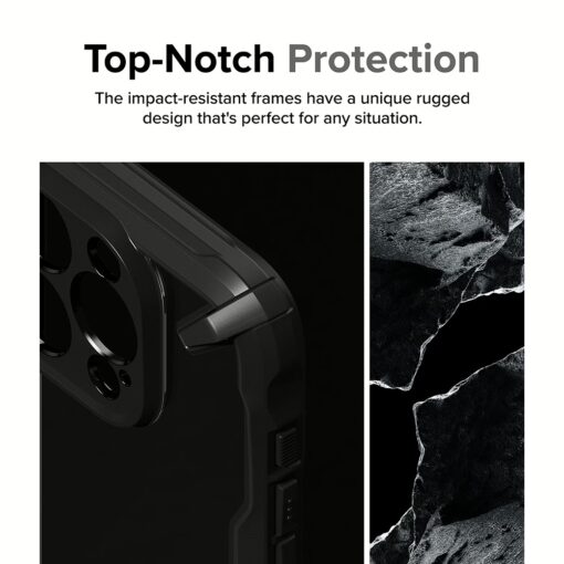 Ringke รุ่น Fusion X - เคส iPhone 15 Pro - สี Black - Image 5