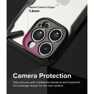 Ringke รุ่น Fusion X - เคส iPhone 15 Pro - สี Black