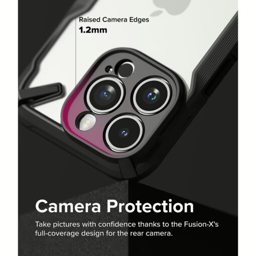 Ringke รุ่น Fusion X - เคส iPhone 15 Pro - สี Black - Image 6