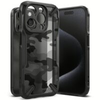 Ringke รุ่น Fusion X - เคส iPhone 15 Pro - สี Camo Black